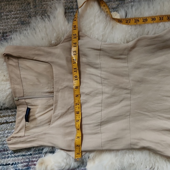 VTG VICTOR VICTORIA Linen Blend Skater Dress sz 8/42 - Picture 11 of 13